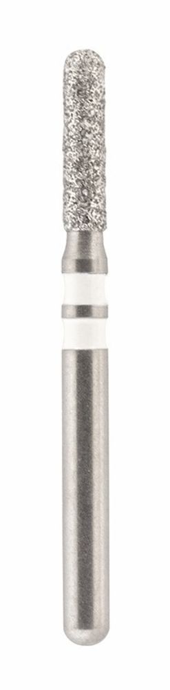 Бор алмазный Z838L 014 FG, белый, 1 шт. Форма: цилиндр с закругленным концом, для оксида циркония., JOTA, Швейцария