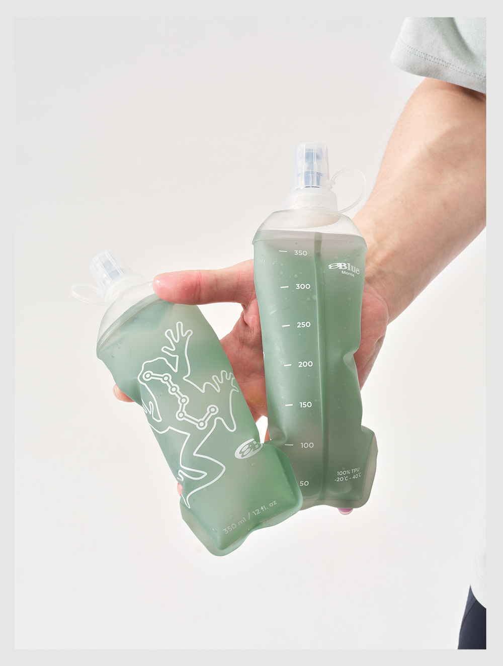 Бутылка Nothomme BlueMonte Frogaero зеленый 350ml (2шт)