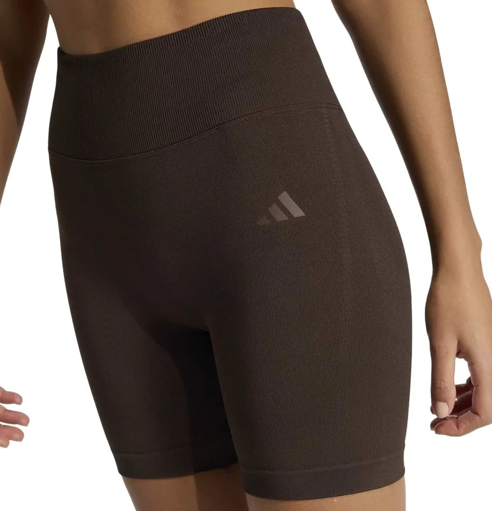Женские теннисные шорты Adidas Workout Essentials Scrunch Knitted - aurora cofee
