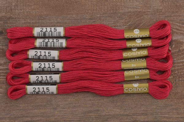 Мулине Lecien Cosmo, цв. 2115 / 6 мот. по 8 метров, в 6 сложений