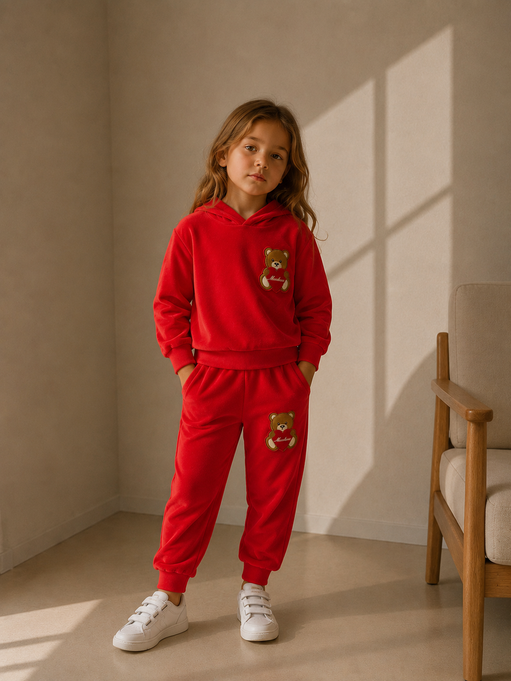Велюровый костюм Moschino, 116