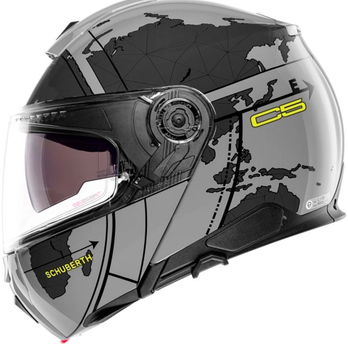 Шлем Schuberth C5 Globe Grey, серый, размер L (RR)