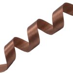 Лента атласная 1-сторонняя 25.0 мм / 22.86±1 метров, 078 т.коричневый, Globus