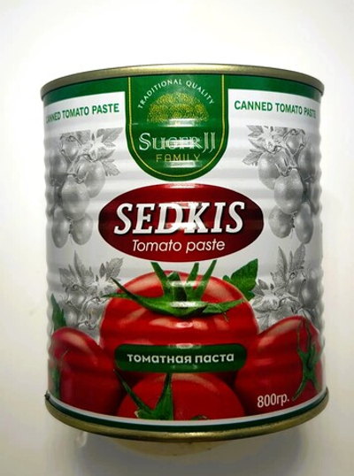 Томатная паста SEDKIS SUGERFIJ концентрированная, 800 г