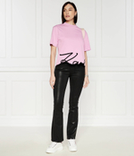 Футболка Signature Hem Karl Lagerfeld - лавандовый(226W1703)