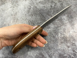 Туристический  нож Flint AUS-8 Stonewash, орех, Kizlyar Supreme, 4650065056960