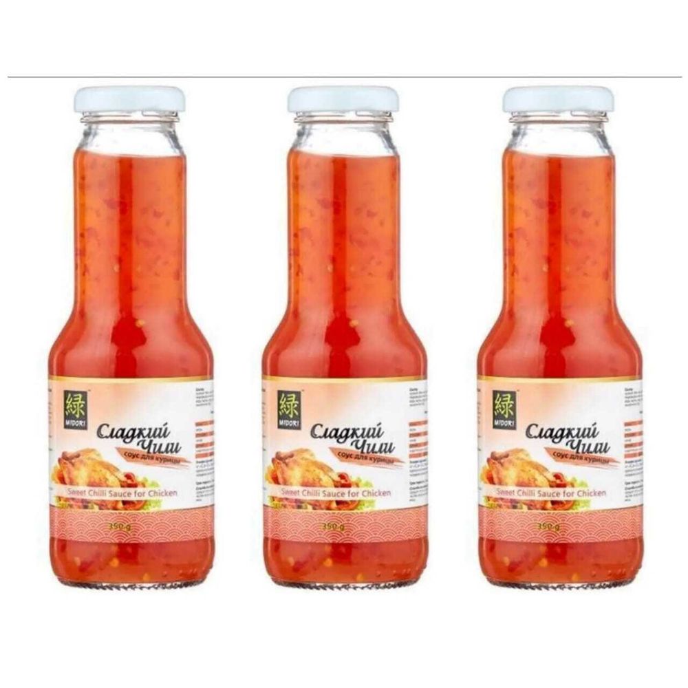 Соус сладкий чили для курицы Midori 350 г, 3 шт