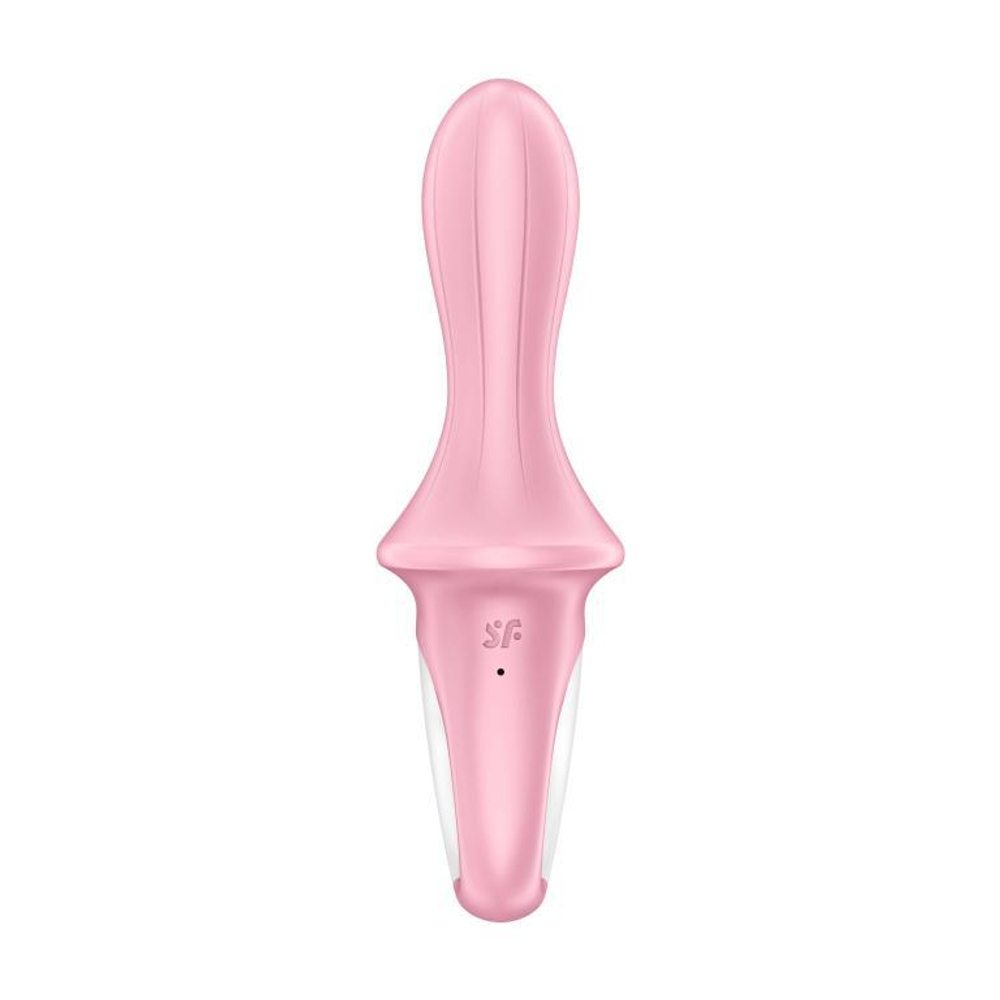 Розовый вибромассажер Air Pump Booty 5+ - 18,1 см. (Цвет: розовый)