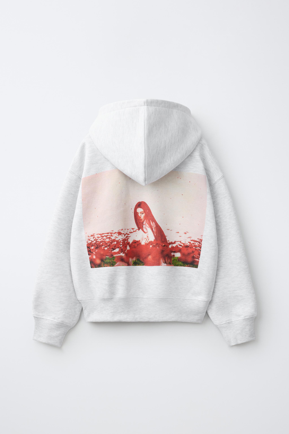 ZARA ХУДИ JENNIE RUBY®, СЕРЫЙ МЕЛАНЖ