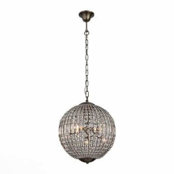 Люстра подвесная 5*E14 SL226.303.05 бронза/прозрачный Mondo ST-Luce