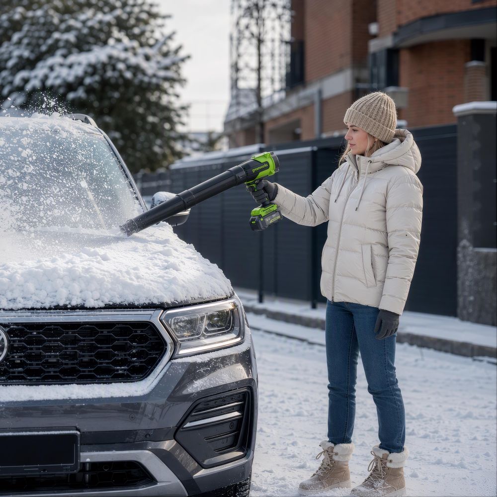 Воздуходувка аккумуляторная Greenworks BL2500C, 24V, бесщёточная, с АКБ 4Ач и ЗУ (BL2500CA1UB)