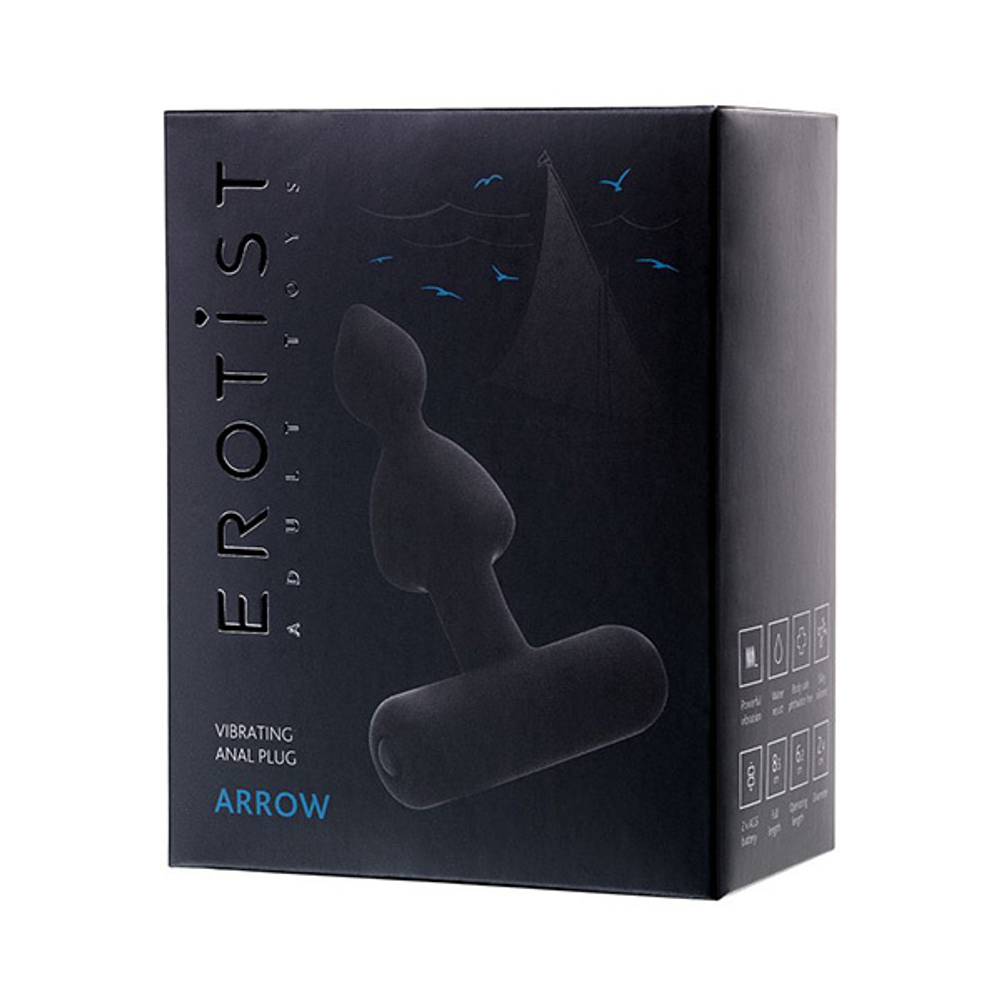 Анальная вибровтулка 8,5см Erotist Toys Arrow