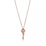 Подвеска - ключ из розового золота с бриллиантами, Tiffany 💠 Knot - В наличии