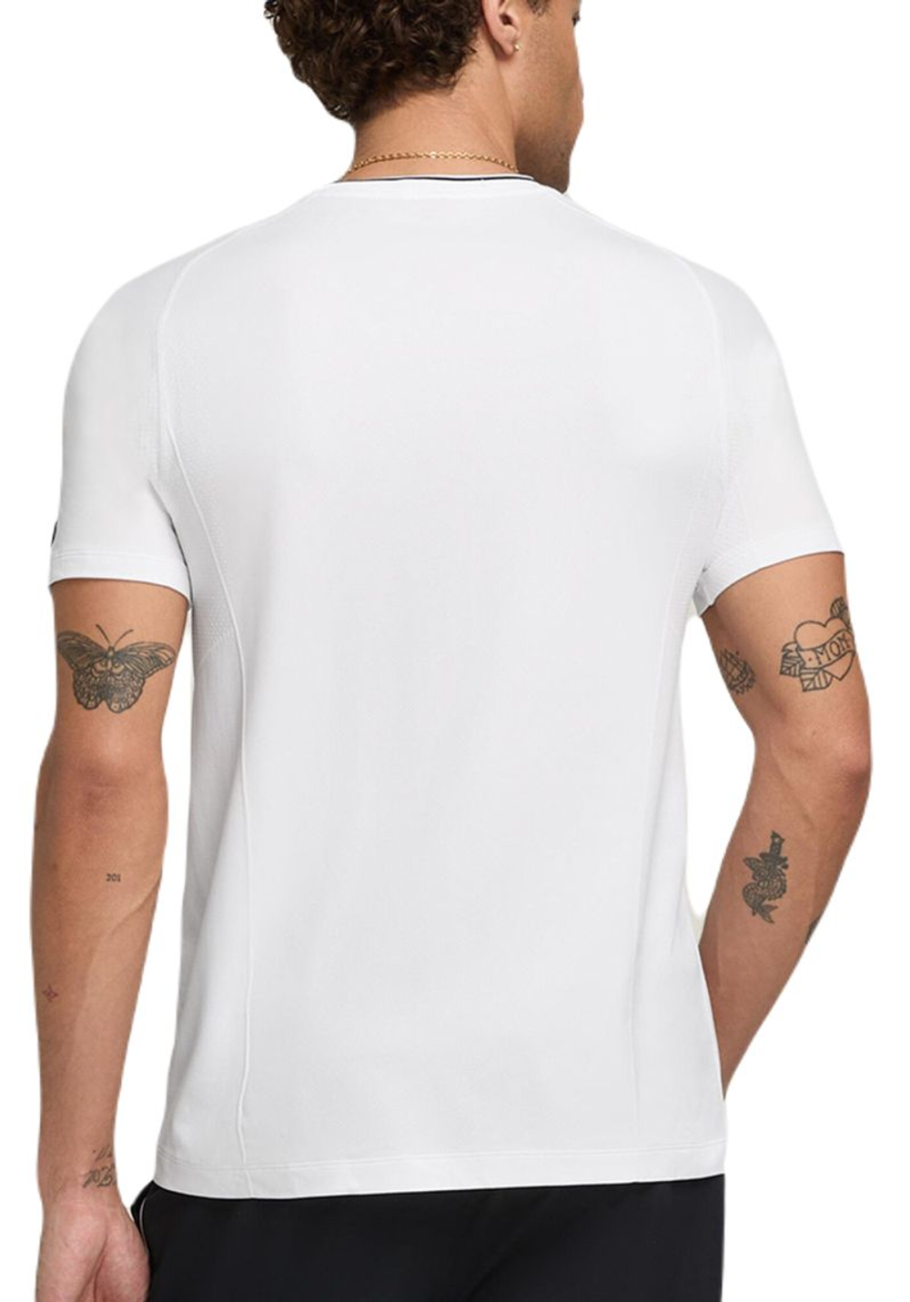 Мужская теннисная футболка Wilson Team Seamless Crew - bright white