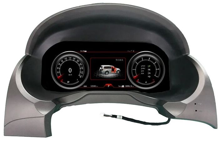 Электронная панель приборов Mitsubishi Pajero 4 2006-2022 - Kuberg NH-LCD-M1203 с 12.3" ЖК экраном QLED