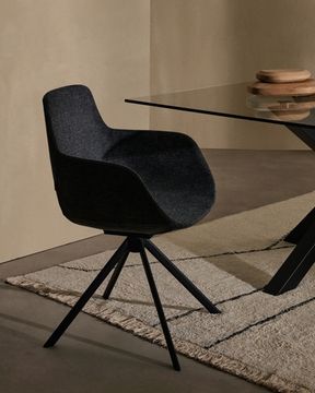 Поворотное рабочее кресло Tissiana из темно-серое La Forma
