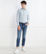 Рубашка MICRO DOT PRINT SF S, 0GZ Tommy Hilfiger - голубой(MW0MW31777)