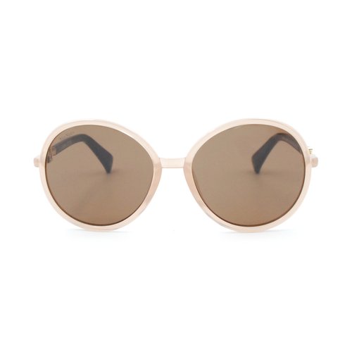 Солнцезащитные очки MaxMara 0065 59F круглые светло-коричневые