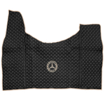 Ковры MERCEDES Actros MP3 (автомат) с шахтой (экокожа, черный, бежевый кант, бежевая вышивка)