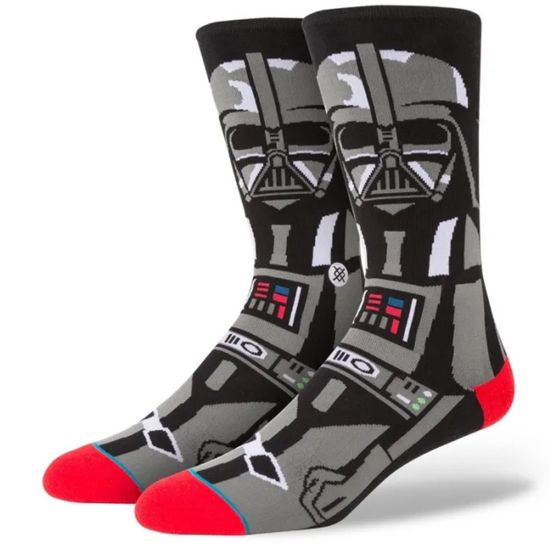 Носки Star  Wars "Дарт Вейдер", р-р 35-38 (черный,  красные мысок и пятка)