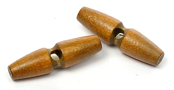 Пуговицы дерево 1 прокол 80L=51 мм, BT.WD.069 цв.002 коричневый, 20 шт