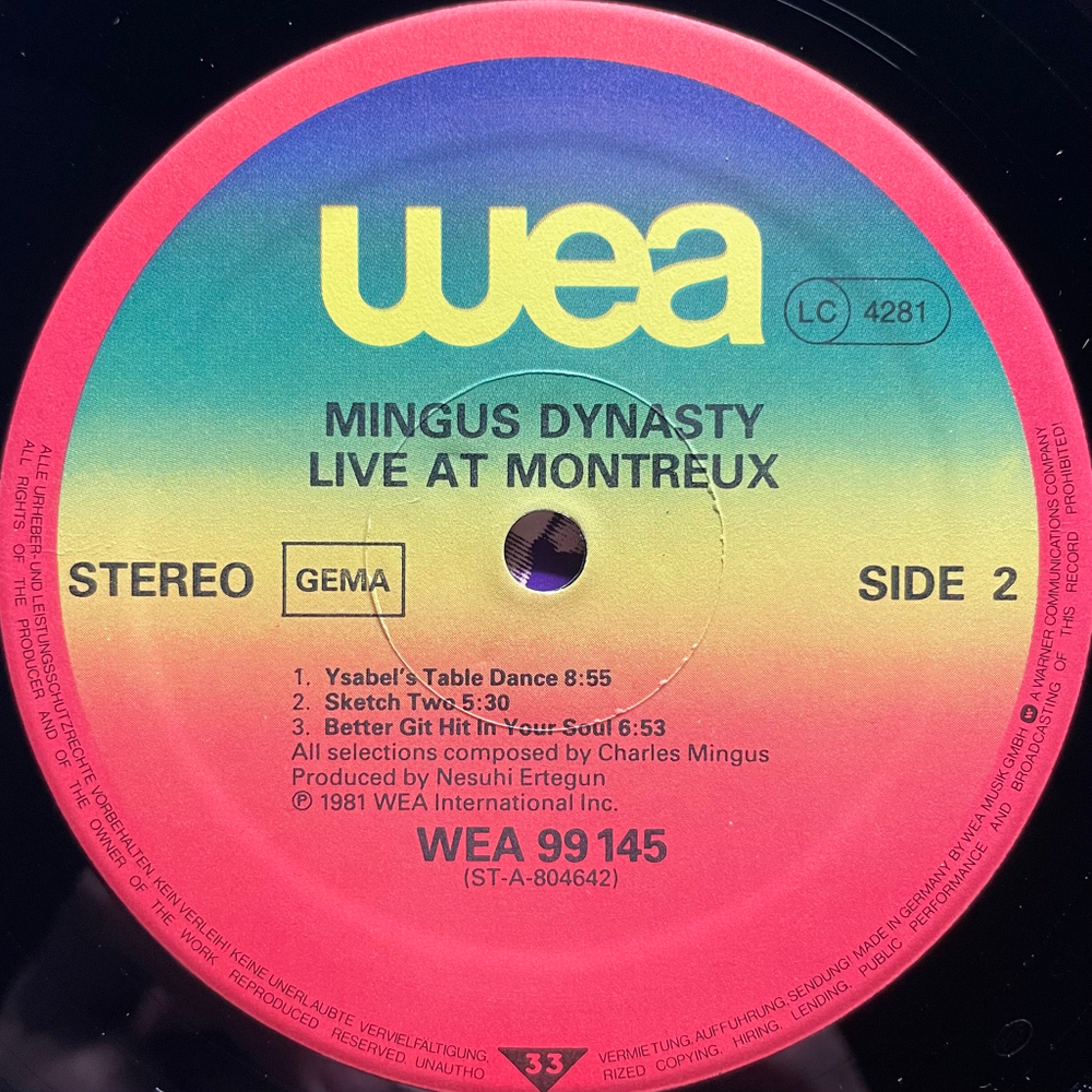 Mingus Dynasty ‎– Live At Montreux (Германия 1981г.)