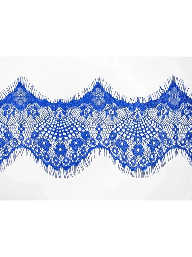 Кружево Французское, ш. 12 см, синий