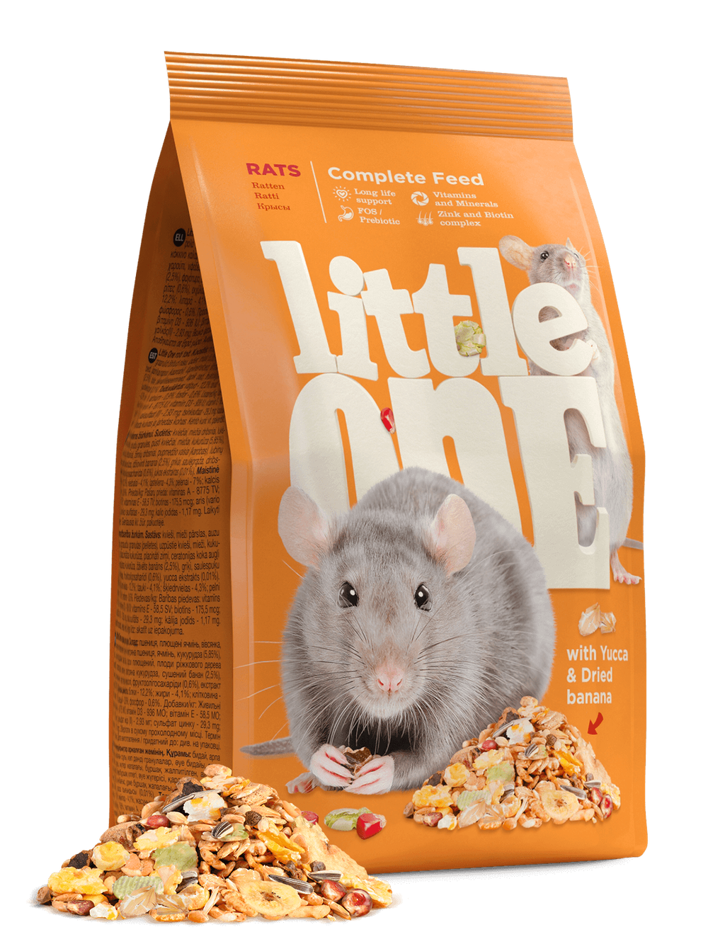LITTLE ONE Корм для крыс, 400 г