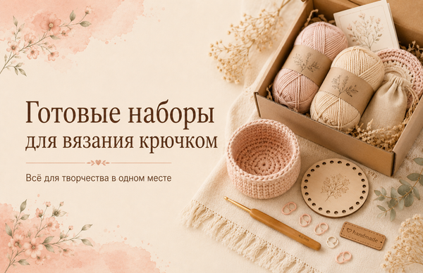 Готовые наборы для вязания крючком: всё для творчества в одном месте Готовые наборы для вязания крючком: всё для творчества в одном месте