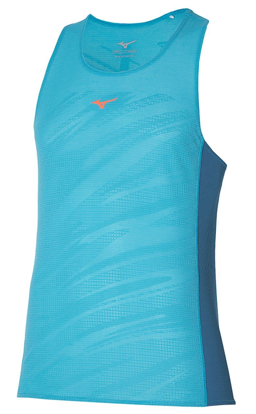 Мужская теннисная футболка Mizuno Aero Tank - небесный