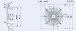 Вентилятор Weiguang YWF-4E-400-S(B)-92/25-B (YWF(K)4E400-ZF)