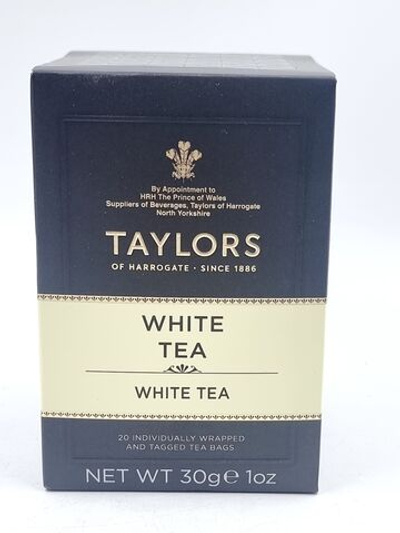 Чай белый TAYLORS White tea "Белый чай" 20 пакетиков 30 г (из Финляндии)