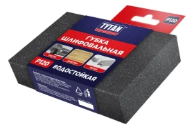 Губка шлифовальная TYTAN PROFESSIONAL 100х70х25 мм, P 120 (1/500) 275967