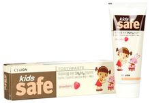 Зубная паста CJ Lion Kids Safe клубника 3-12 лет 90 гр 3 уп