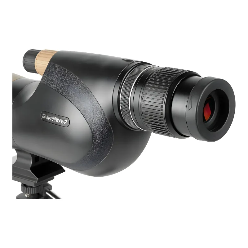 Зрительная труба Veber Snipe Super 20-60x80 WA WP черный корпус и окуляр вблизи