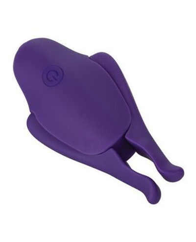Фиолетовые виброзажимы для сосков Nipple Play Rechargeable Nipplettes (Цвет: фиолетовый)