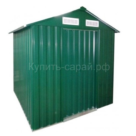 Металлический сарай GreenStorage Арчер B зелёный