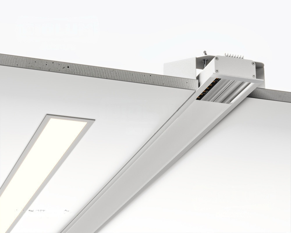 Светильник LED линейный встраиваемый LR63-1200 66Вт 5000К IP20 белый 6072Лм 1222х60х32мм DARKLUM