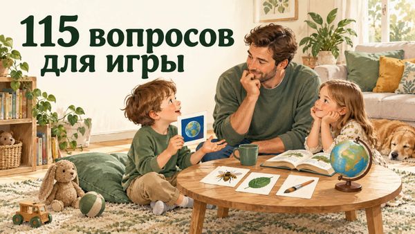 115 вопросов для игры с ребёнком: природа, сказки, счёт и профессии 115 вопросов для игры с ребёнком: природа, сказки, счёт и профессии