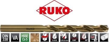 Сверло по металлу HSS-Co 1,0х34/12мм Ruko 215010