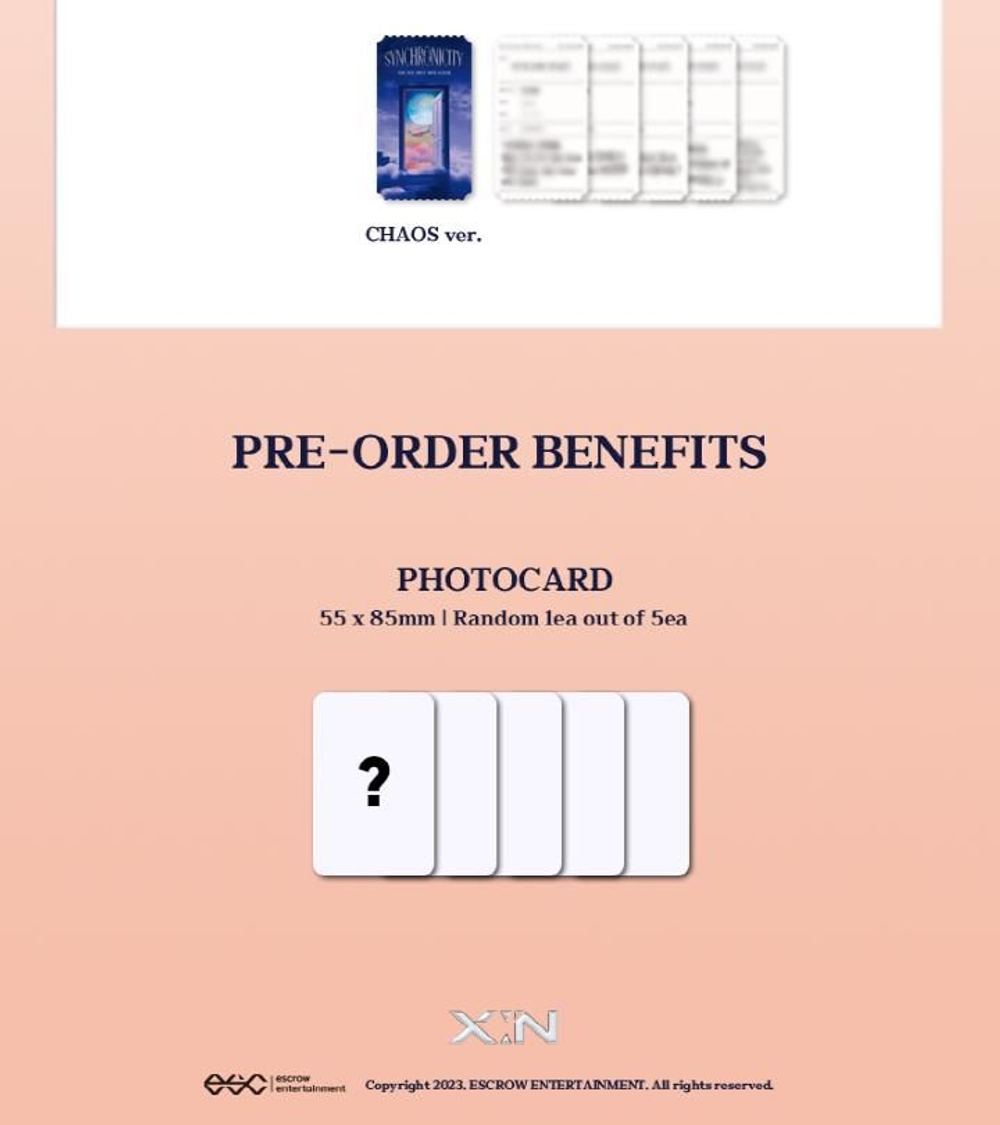 Альбом X:IN - SYNCHRONICITY 1st Mini Album 2 Version SET