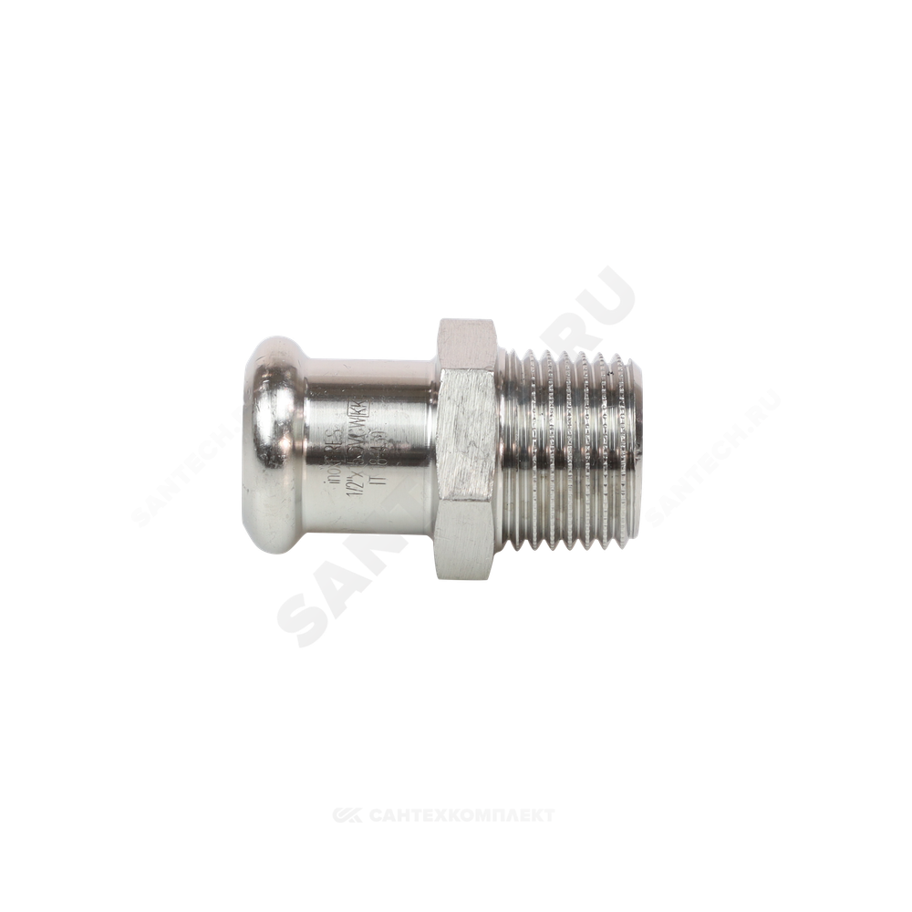 Муфта сталь нерж AISI 316L Дн 15х3/4" Ру16 пресс/НР Inoxpres RM 187304015