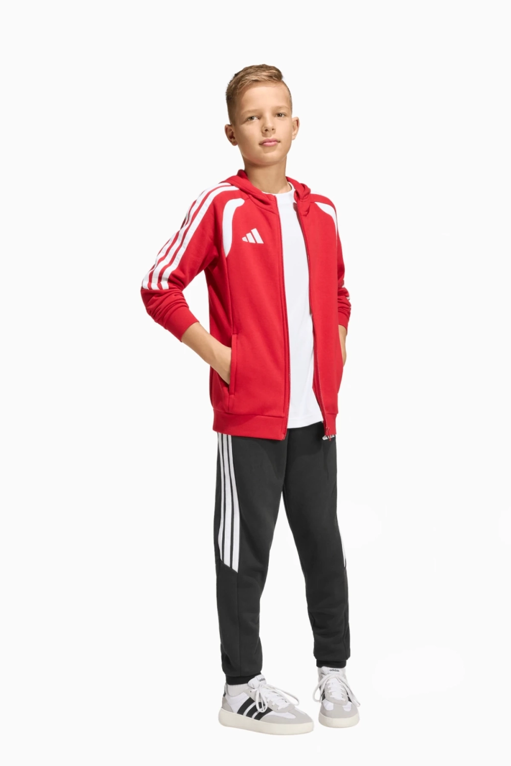 Кофта adidas Tiro 26 League Sweat Full-Zip Junior - красный