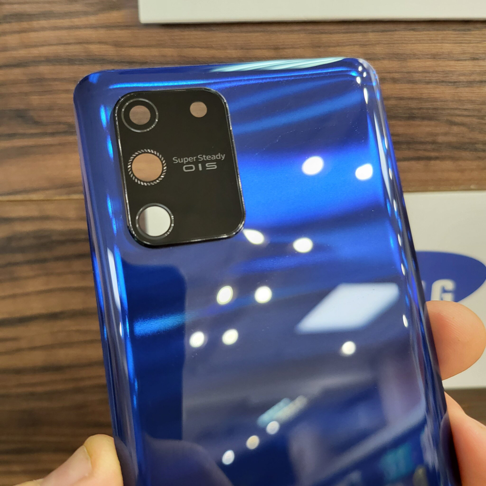 Крышка для Samsung S10 Lite оригинальная (задняя панель) цвет: синий