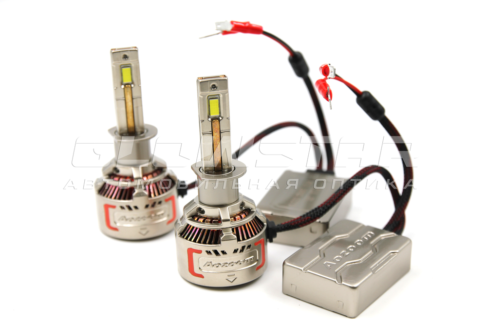 Aozoom P13 H1 с вентилятором 12V 100W 11000Lm (комплект, 2шт)