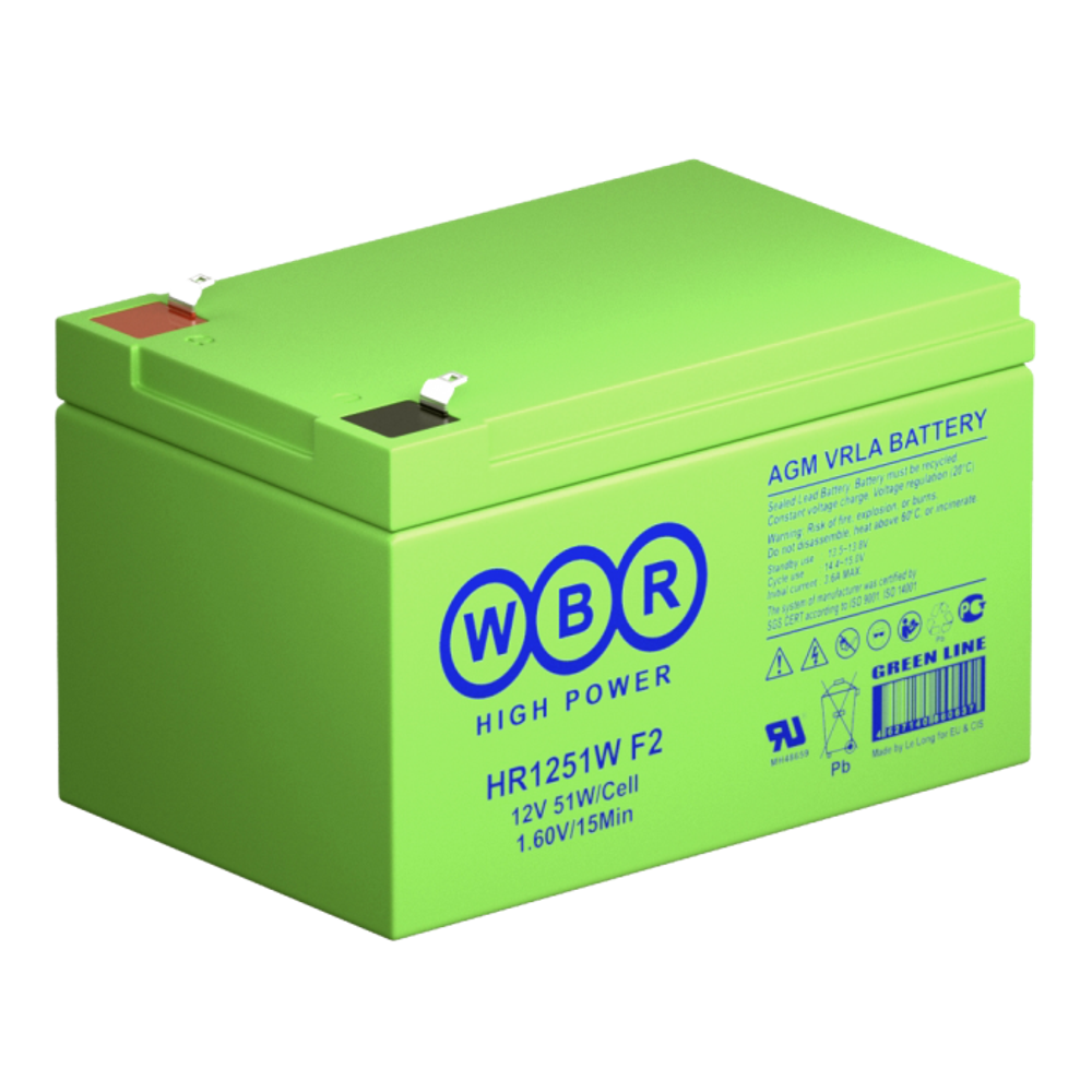 Аккумулятор WBR HR1251W F2 - AGM ( 12В / Ач )