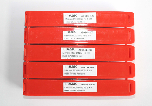Метчик М10 DIN371-B  6H HSSE TiALN Red box ADK143-100