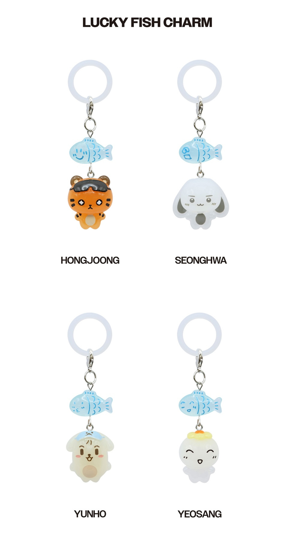 Мерч ATEEZ 8TH ANNIVERSARY LUCKY FISH CHARM (брелок)