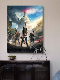 Картина The Elder Scrolls 150х70 (50х70х3шт) на стену