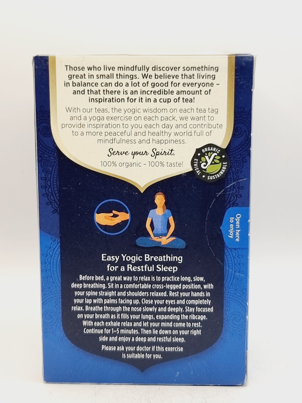 Чай Yogi Tea "Bedtime" травяной со специями 1 уп. 30,6 г (17 пакетиков по 1,8 г) (из Финляндии)